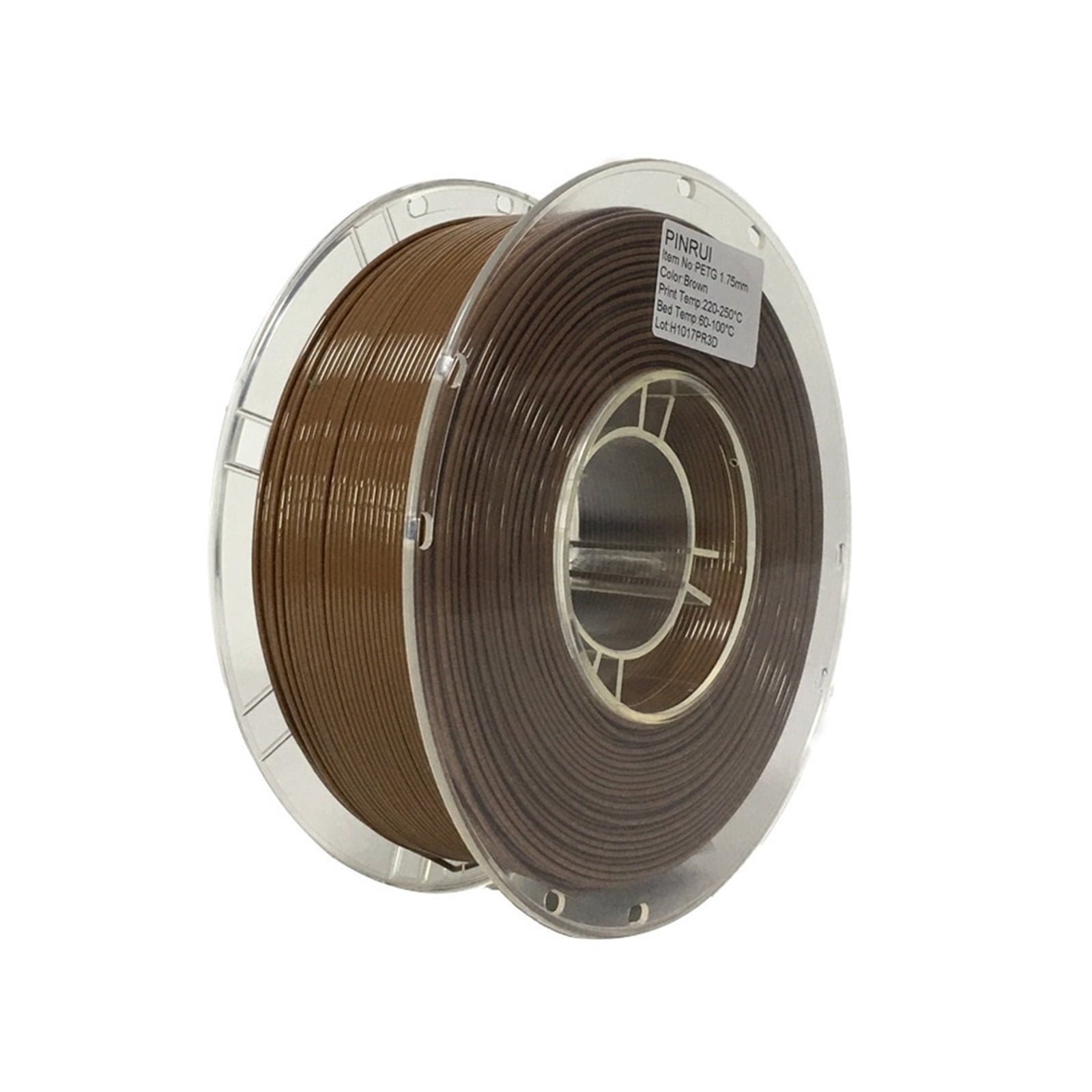 Brown PETG Filament, 1.75mm +/-0.02mm for Most 3D Printer & 3D Pen, Solid Yarn 3D Printer Accessory, 1KG Neatly Wound