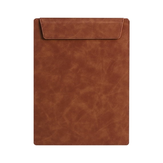 Brown PU Leather A4 Envelope Style Clipboard 30.5×23.2cm, 1 Piece Classic File Board for Formal Meetings & Contract Management