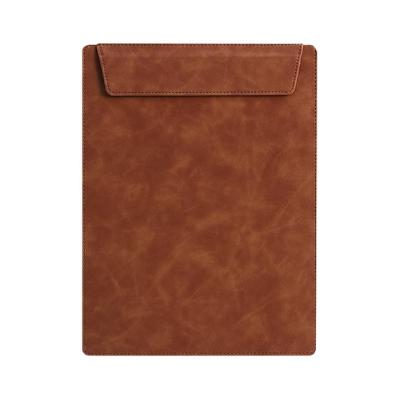 Brown PU Leather A4 Envelope Style Clipboard 30.5×23.2cm, 1 Piece Classic File Board for Formal Meetings & Contract Management