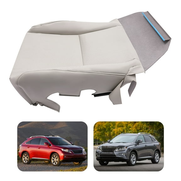 Brown PU Seat Cover for Lexus RX350 RX450H 2010-2015, Front Driver Side, Compatible with Heated & Non-heated, Manual & Powered Seats