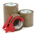 thumbnail image 1 of Brown Packing Tape with Dispenser, 2.4 Mil 1.88 Inch x 60 Yards, 6 Refills Rolls Packaging Tape for Moving, Shipping and Storage, 1 of 3