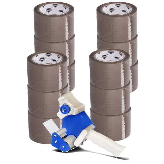 Brown Packing Tapes Length per Roll (12 Rolls 2.83 Inch x 110 Yards 1.75 Mil, Acrylic Adhesive Industrial Depot Tape