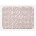 thumbnail image 1 of Brown Paisley Bath Mat, Continuous Almond Inspired Oriental Motifs Traditional Fashion Print, Plush Bathroom Decor Mat with Non Slip Backing, 29.5" X 17.5", Redwood and White, by Ambesonne, 1 of 2