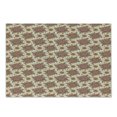 thumbnail image 1 of Brown Paisley Cutting Board, Continuous Tattoo Flowers Illustration in Autumn Tones, Decorative Tempered Glass Cutting and Serving Board, in 3 Sizes, by Ambesonne, 1 of 2