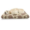 thumbnail image 1 of Brown Paisley Pet Bed, Continuous Tattoo Flowers Illustration in Autumn Tones, Chew Resistant Pad for Dogs and Cats Cushion with Removable Cover, 24" x 39", Cream Paprika Ivory, by Ambesonne, 1 of 4