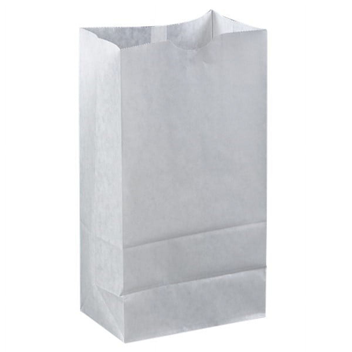 Brown Paper Goods Plain Wax-Coated Paper Bakery Bag White, 8 lb. | 1000/Case