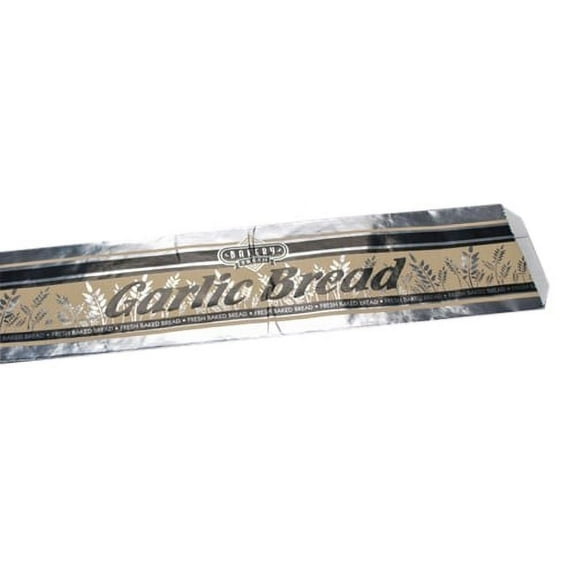 Brown Paper Goodsgarlic Bread Foil Bag Silver 5.25" L x 3.25" W x 20" D 500/Case