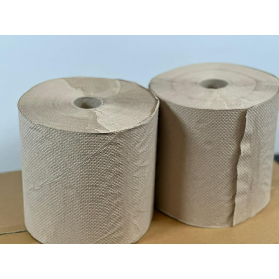 Brown Paper Towel Rolls, 6 Count, 1 Pack