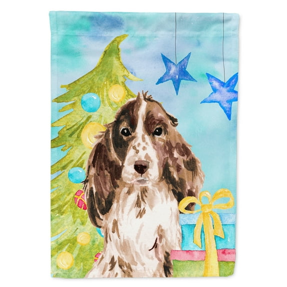 Brown Parti Christmas Garden Flag
