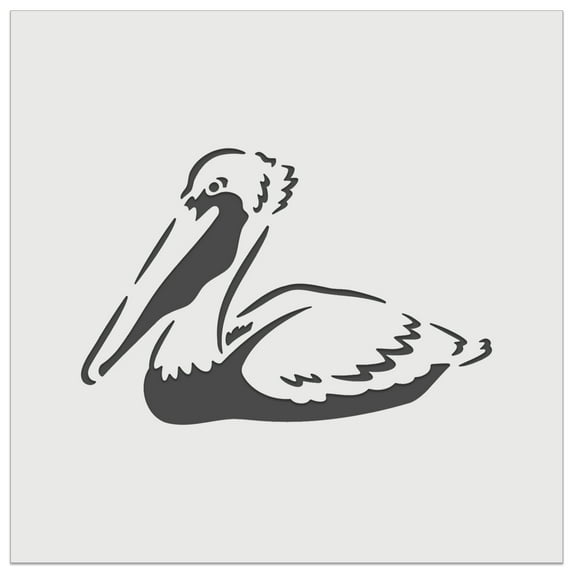 Brown Pelican DIY Cookie Wall Craft Stencil - 11.5 Inch