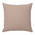 thumbnail image 1 of Brown Pillow Covers 16x16 Inch, Farmhouse Solid Brown Color Modern Art Linen Pillowcase with Invisible Zipper, Decorative Throw Pillow Covers Cushion Case for Couch Sofa Bed Living Room, 1 of 9