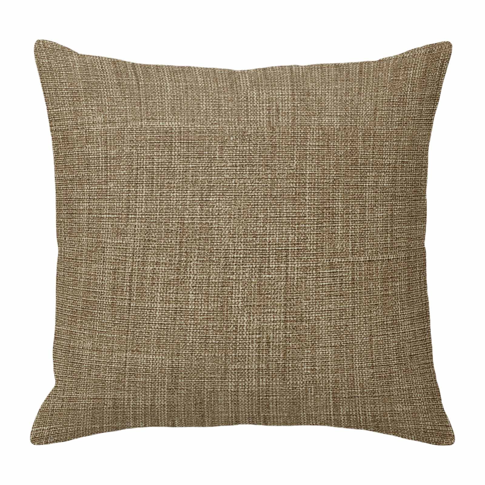 Brown Pillow Covers 26x26 Inch, Farmhouse Burlap Solid Beige Color Modern Linen Texture Linen Pillowcase with Invisible Zipper, Decorative Throw Pillow Covers Cushion Case for Couch Sofa Bed