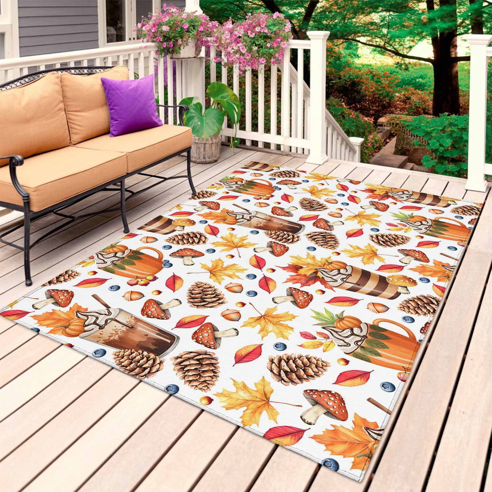 Terrific Fall Outdoor Rugs Photos