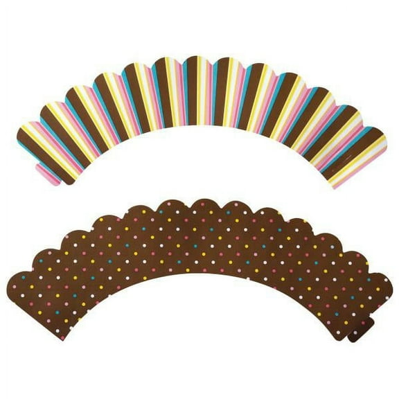 Brown & Pink Reversible Treat Wraps® 24ct