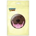 thumbnail image 1 of Brown Pit Bull Face Dog Pet Refrigerator Button Magnet, 1 of 2