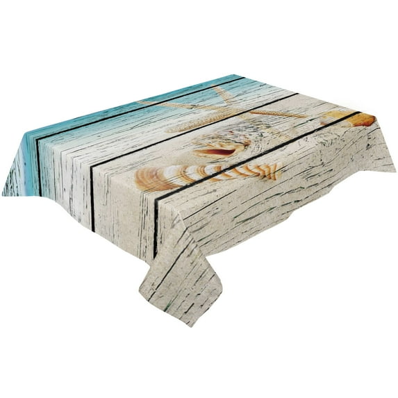 Brown Planks Retro Wood Grain Table Cloth Waterproof Dining Tablecloth Kitchen Decorative Coffee Cui