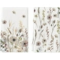 thumbnail image 1 of Brown Plant Poppy Spring Kitchen Towels Dish Towels, 18x26 Inch Floral Decoration Hand Towels Set of 2, 1 of 6