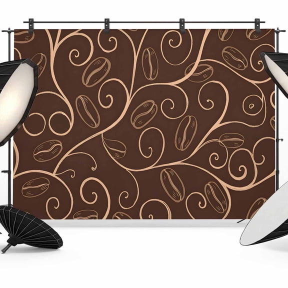 Brown Plants Backdrop for Photoshoot,Photography Photo Studio Background Wall Backdrop,Farmhouse Rustic Farm Leaves Branches Back Drop Banner Panel for Portraits Wedding Party Live Streaming 7x5Ft