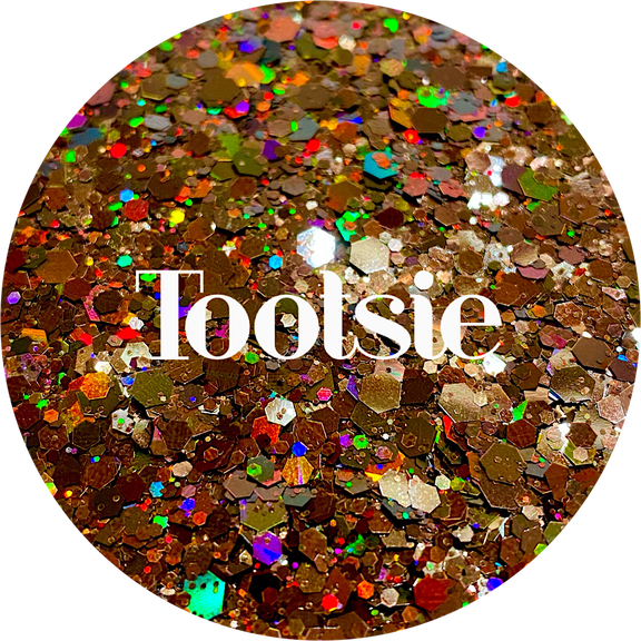 Brown Polyester Glitter | Craft Glitter | Glitter for Arts & Crafts | Tumblers | Cosmetics | Nails | Epoxy Resin Art | Slime | DIY | Body Glitter | 2 oz Bag