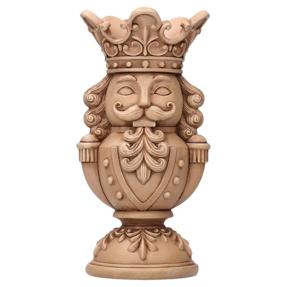Brown Polyresin Nutcracker Christmas Pillar Candle Holder, 8.8", by Holiday Time