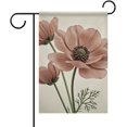 thumbnail image 1 of Brown Poppy Floral Garden Flag 12x18 Inch Double Sided - All Weather Polyester, Fade Resistant Outdoor Decorative Flag for Yard, Patio, Spring & Summer, 1 of 5