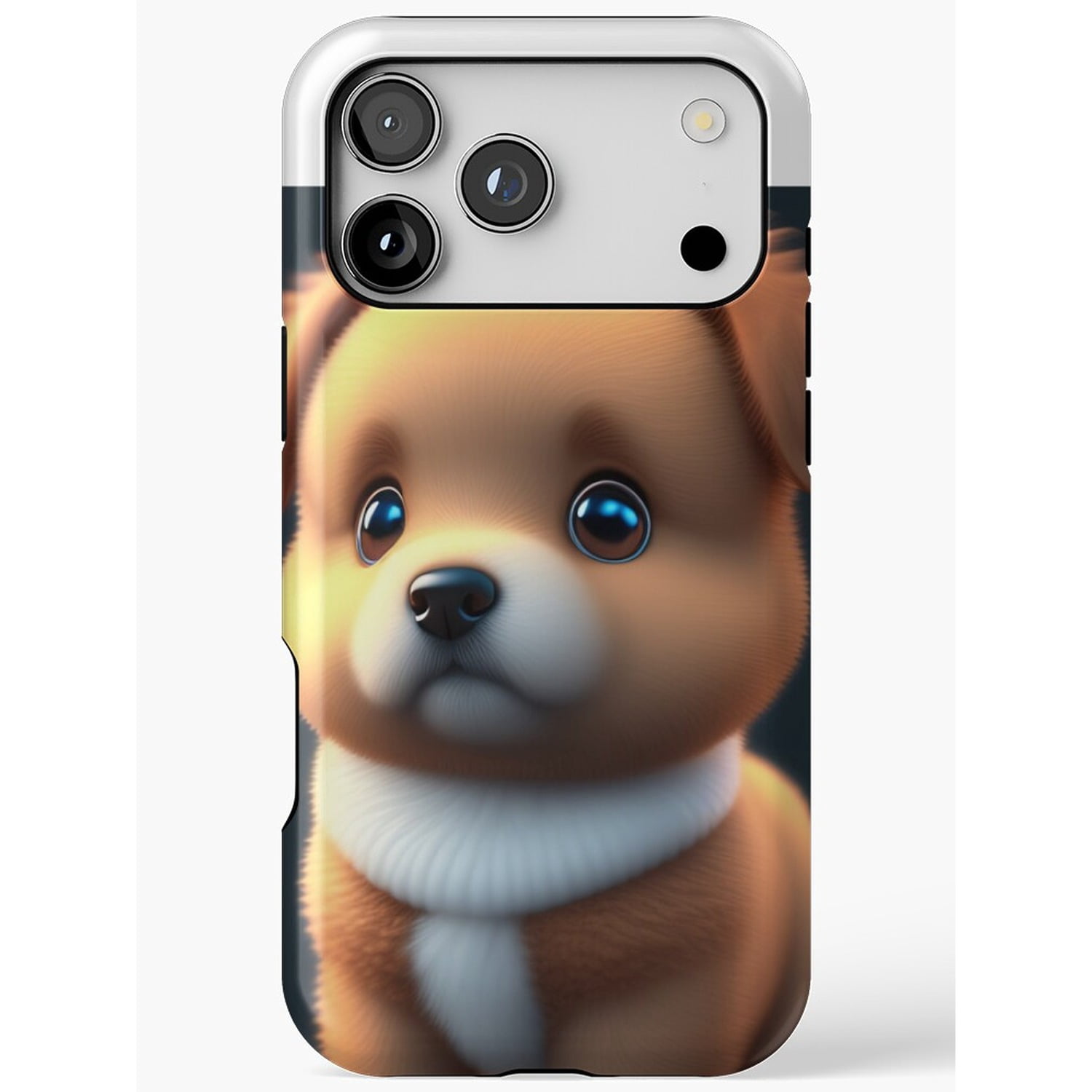 Brown Puppy Portrait Tough iPhone Case, Dual-Layer Polycarbonate and ...