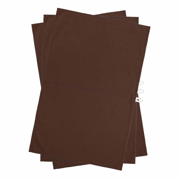 Brown Pure Color Kitchen Towels Set of 3, Water Absorbent Dish Towel, Aesthetics Contemporary Luxury Decorative Hand Towels - Quick Drying Cloth for Cooking Baking, 18x28 Inch