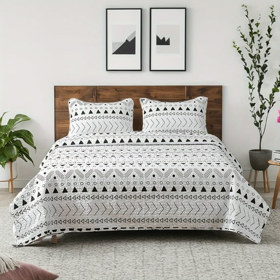 White Quilt Queen Size - Extra Soft Lightweight Queen Quilt Sets, Microfiber Wrinkle Resistant Bed Quilt Bedspread for All Seasons