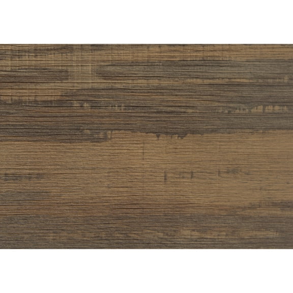 Brown Reclaimed Wood - look Side Table with Storage Compartment / Suits Bedroom Needs