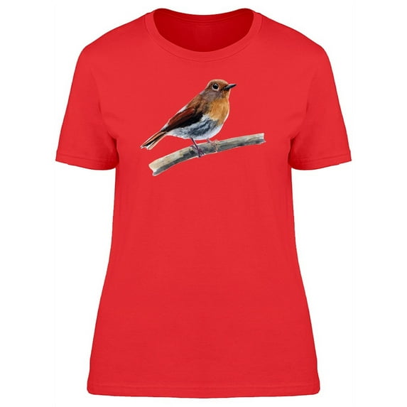 Brown & Red Bird T-Shirt Women -Image by Shutterstock, Female Small