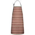thumbnail image 1 of Brown and Red Christmas Striped Pattern Apron-Garden Aprons for Women with Pockets-Cotton Linen Waterproof Kitchen Cooking Gardening Aprons Adjustable for Kitchen,Cooking,BBQ and Salon 33"x27", 1 of 7