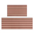 thumbnail image 1 of Brown and Red Christmas Striped Pattern Kitchen Rugs Sets Of 2,Anti Fatigue Kitchen Mat Rugs Non Slip Washable,Decorative Kitchen Floor Mats for Kitchen,Sink,Laundry,17"x30"+17"x47", 1 of 7