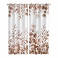 thumbnail image 1 of Brown Red Eucalyptus Leaves Kitchen Curtains Window Panels, Watercolor Spring Summer Botanical Insulated Window Treatment Curtain, Grommet Curtains for Bedroom/Living Room/Bathroom, 2 Piece 42"Wx84"L, 1 of 8