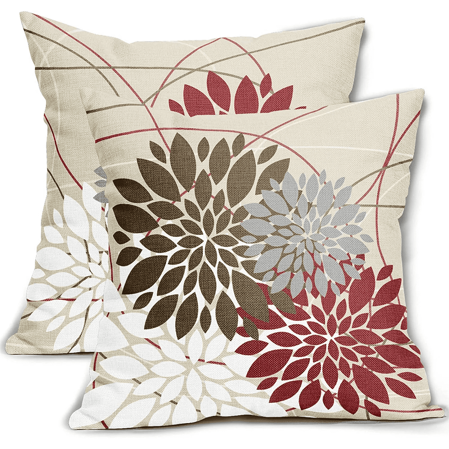 Red pillow covers 18x18 sale