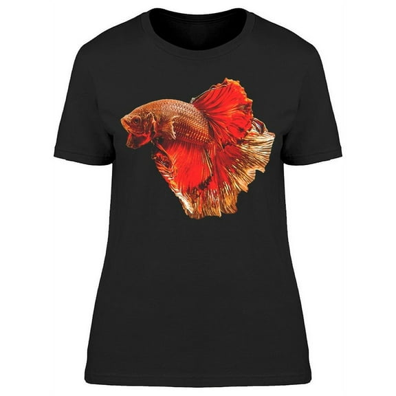 Brown Red Siam Betta Fish T-Shirt Women -Image by Shutterstock, Female x-Large