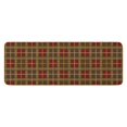 thumbnail image 1 of Brown Red Yellow Plaid Checkered Pattern Kitchen Rug Mat,Kitchen Runner Rugs Non Skid Washable,Decorative Kitchen Floor Mats for Kitchen,Sink,Laundry,17"x47.2", 1 of 7