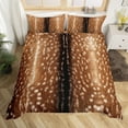 thumbnail image 1 of Brown Reindeer Bedding Set for Adult Men Women,Elk Deer Hide Duvet Cover King,Woodland Rustic Animal Print Comforter Cover,Jungle Wild Animals Skin Quilt Cover Wildlife Hunting Theme Room Decor, 1 of 5
