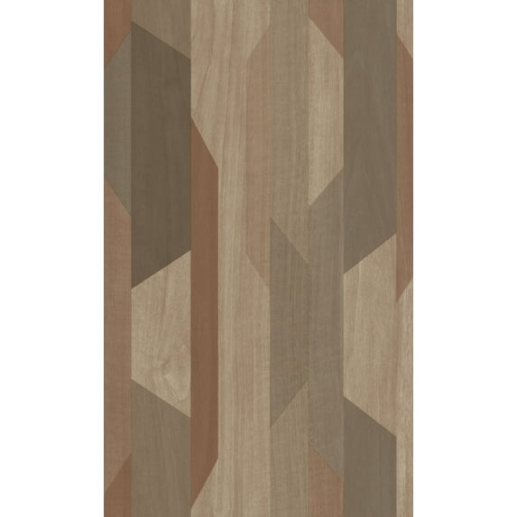 Brown Retro Geometric Wallpaper R8385