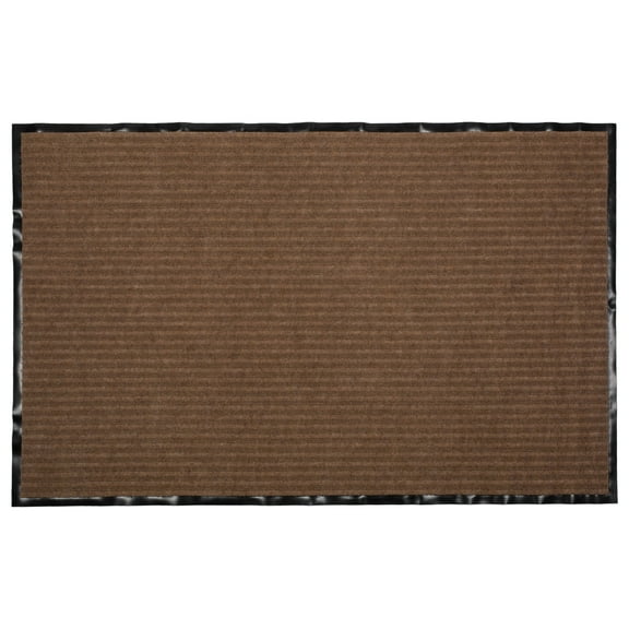 Brown Ribbed Walk Off Utility Mat Brown 30x48
