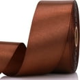 thumbnail image 1 of Brown Ribbon-1-1/2 Inch 30 Yards Brown Solid Satin Ribbon for Gift Wrapping,Craft Floral Bouquets,Wedding Party,Timeless Flower,Decoration Floral Hair,Balloons, 1 of 6