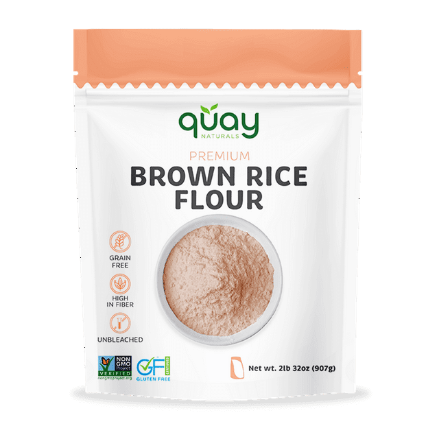 Brown Rice Flour, 2 lb Fine Brown Rice Flour Gluten Free Flour