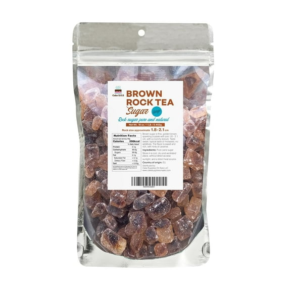 Brown Rock Tea Sugar Large , 16 oz.