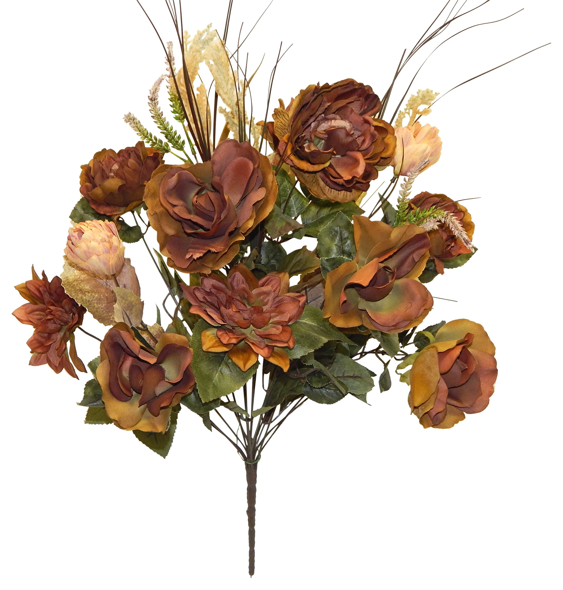 Violet Rose Dahlia Artichoke Pampas G...