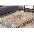 thumbnail image 1 of Brown Rugs, Medallion Rugs, Ethnic Pattern Rug, Chenille Printed Design Rugs, Turkish Rug, Salon Rug, Home Decor Rug, Wall Hanging Rug, Farmhouse Rug, 2.6'x5' - 80x150 cm, 1 of 8