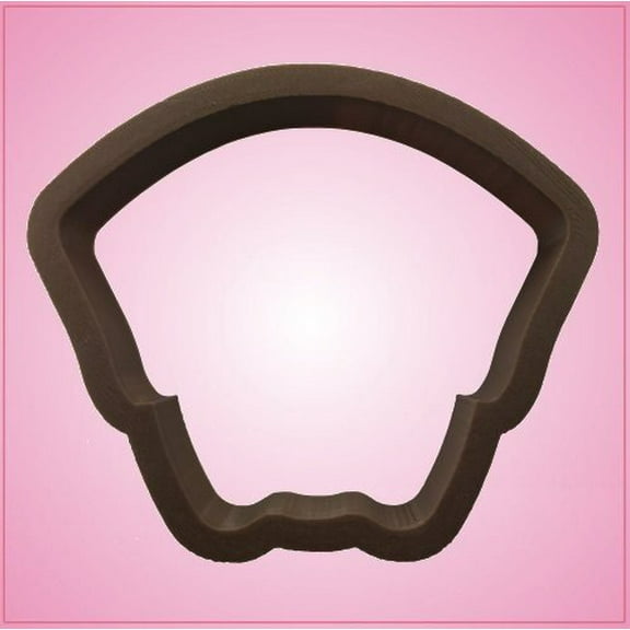 Brown Saint Bernard Cookie Cutter 3 inches tall, 3-1/2 inches wide