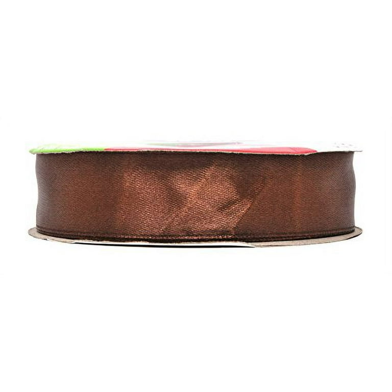 Brown Satin Ribbon 1 Inch 50 Yard Roll for Gift Wrapping, Weddings, Hair,  Dresses, Blanket Edging, Crafts, Bows, Ornaments; by Mandala Crafts 