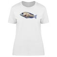 thumbnail image 1 of Brown Scaled Fish Watercolor Tee Women's -Image by Shutterstock, 1 of 2