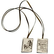 Brown Scapular Of Our Lady Of Mount Carmel Devotional Garment Catholic Necklace