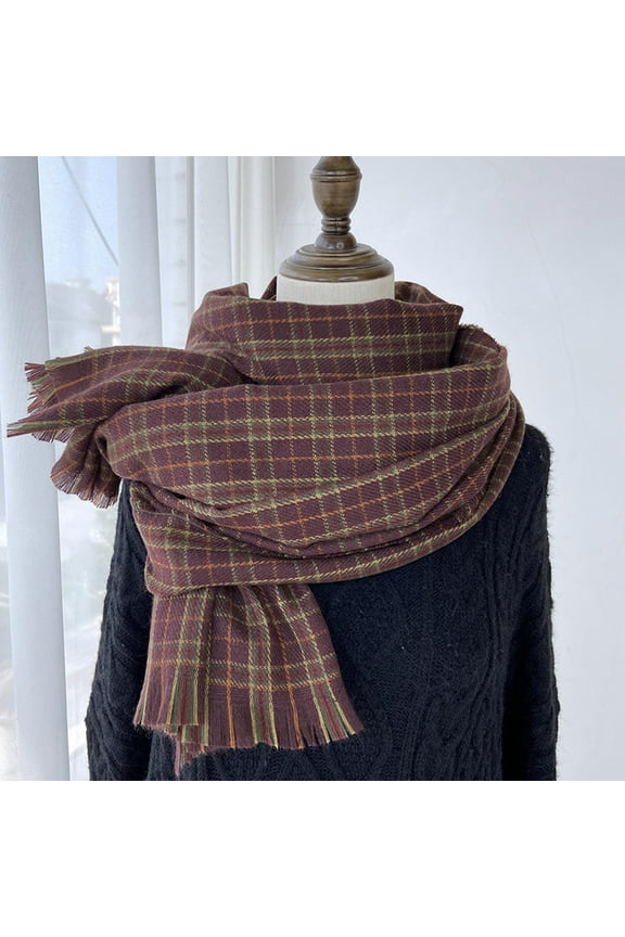 Brown Scarfs Scarf Women Fall Winter Scarf Classic Scarf Warm Soft Large Blanket Wrap Shawl Scarves