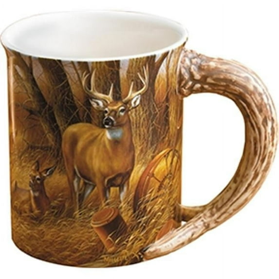 Brown Sculpted Mug, Rustic Retreat